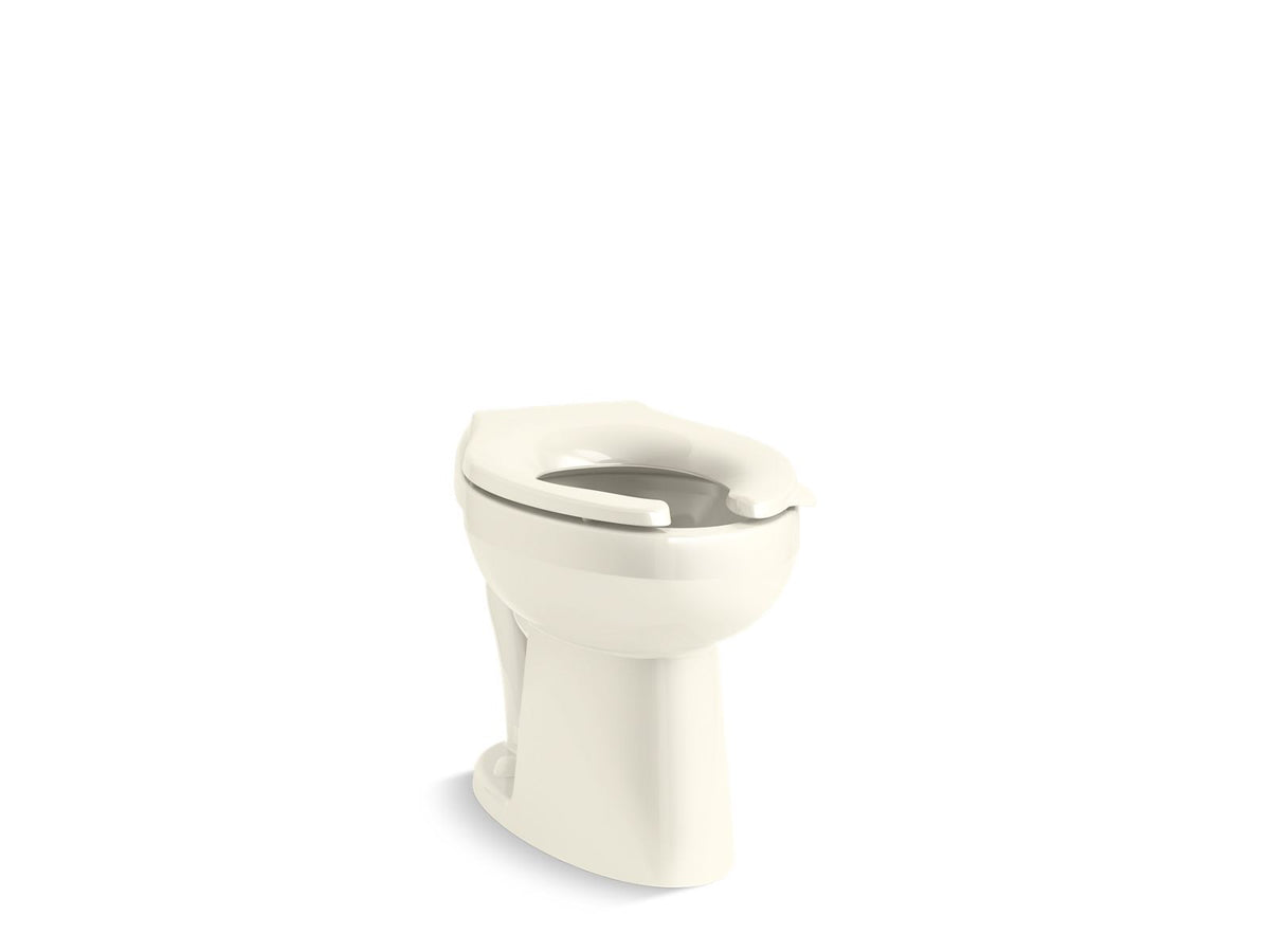 KOHLER K-96058-96 Highcliff Ultra Floor-Mount Rear Spud Flushometer Bowl - Biscuit