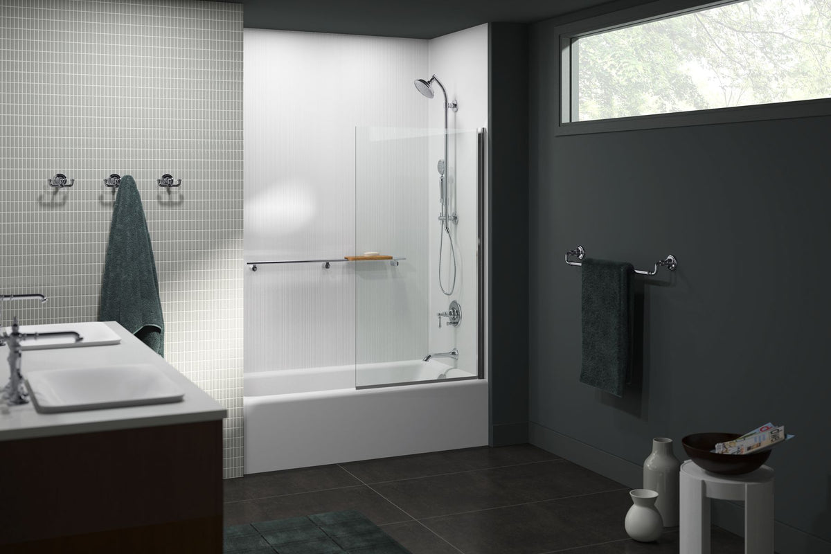 KOHLER K-875-0 Bellwether 60" X 32" Alcove Bath, Left Drain - White