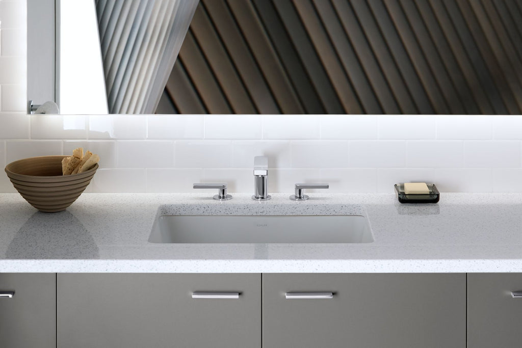 KOHLER K-2215-7 Ladena 23-1/4" Rectangular Undermount Bathroom Sink - Black Black