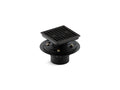 KOHLER K-9136-BL Clearflo Square Design Tile-In Shower Drain - Matte Black