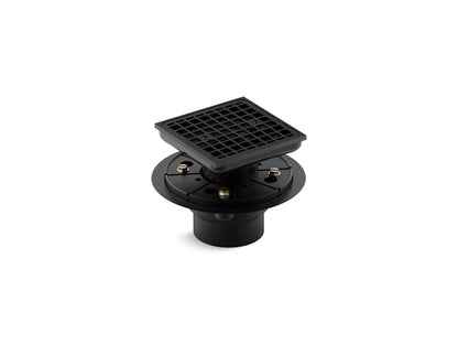 KOHLER K-9136-BL Clearflo Square design tile-in shower drain - Matte Black