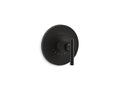 KOHLER K-T14488-4-BL Purist Mastershower Temperature Control Valve Trim With Lever Handle - Matte Black