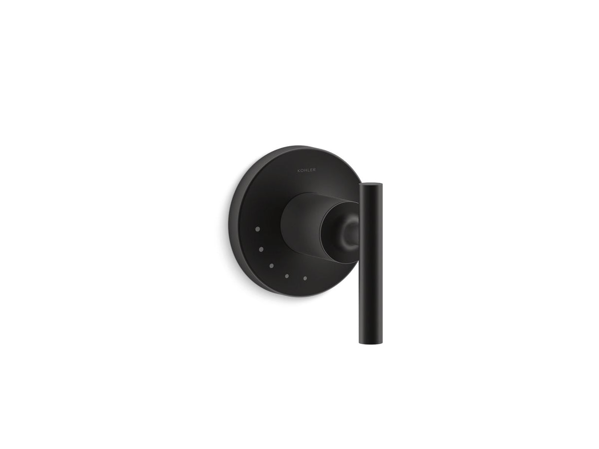 KOHLER K-T14490-4-BL Purist Mastershower Volume Control Valve Trim With Lever Handle - Matte Black
