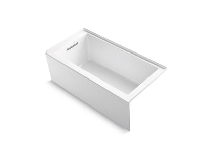 KOHLER K-1956-LA-7 Underscore 60" x 30" alcove bath, left drain - Black Black