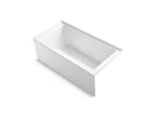 KOHLER K-20201-RA-0 Underscore 60" X 30" Alcove Bath, Right Drain - White
