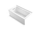 KOHLER K-1957-LA-96 Underscore 60" X 32" Alcove Bath, Left Drain - Biscuit