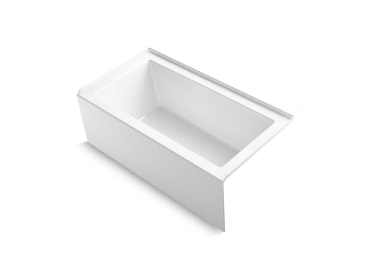 KOHLER K-1957-RA-0 Underscore 60" X 32" Alcove Bath Right Drain In White