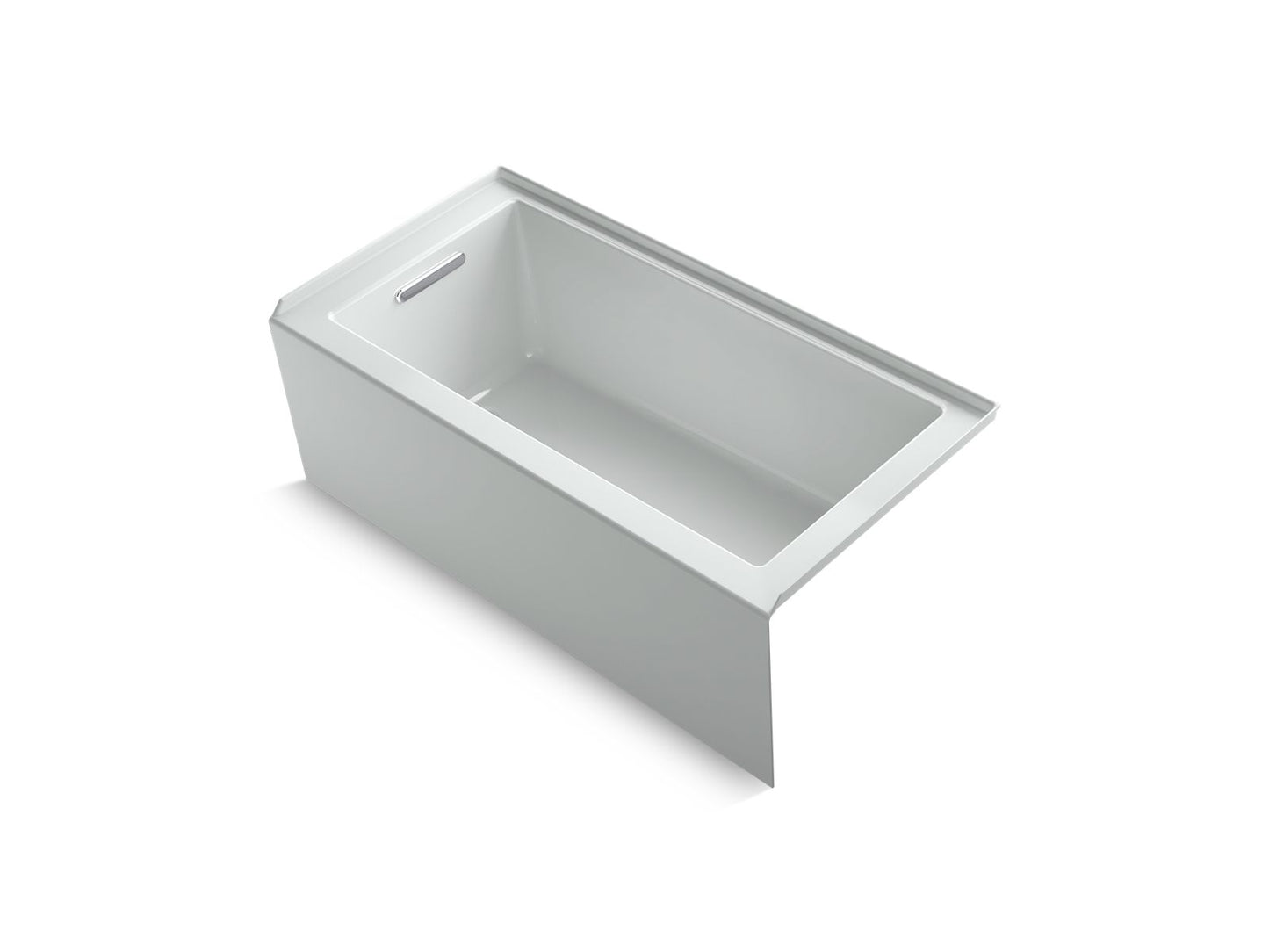 KOHLER K-1956-LA-95 Underscore 60" X 30" Alcove Bath, Left Drain In Ice Grey