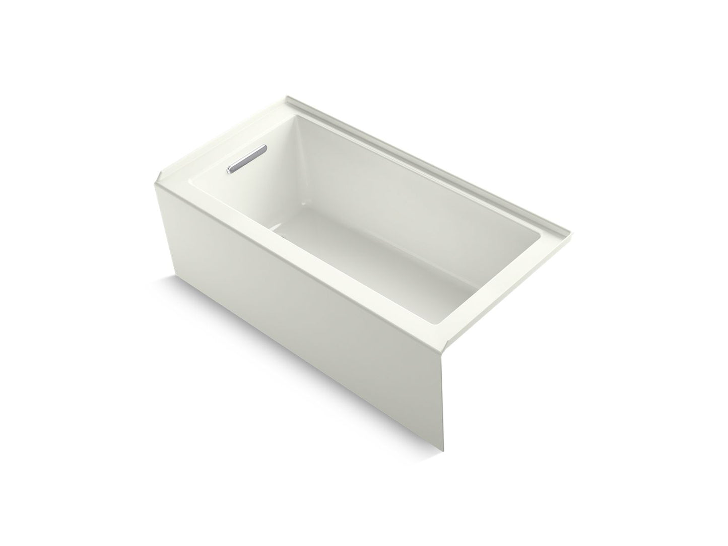 KOHLER K-1956-LA-NY Underscore 60" X 30" Alcove Bath, Left Drain In Dune