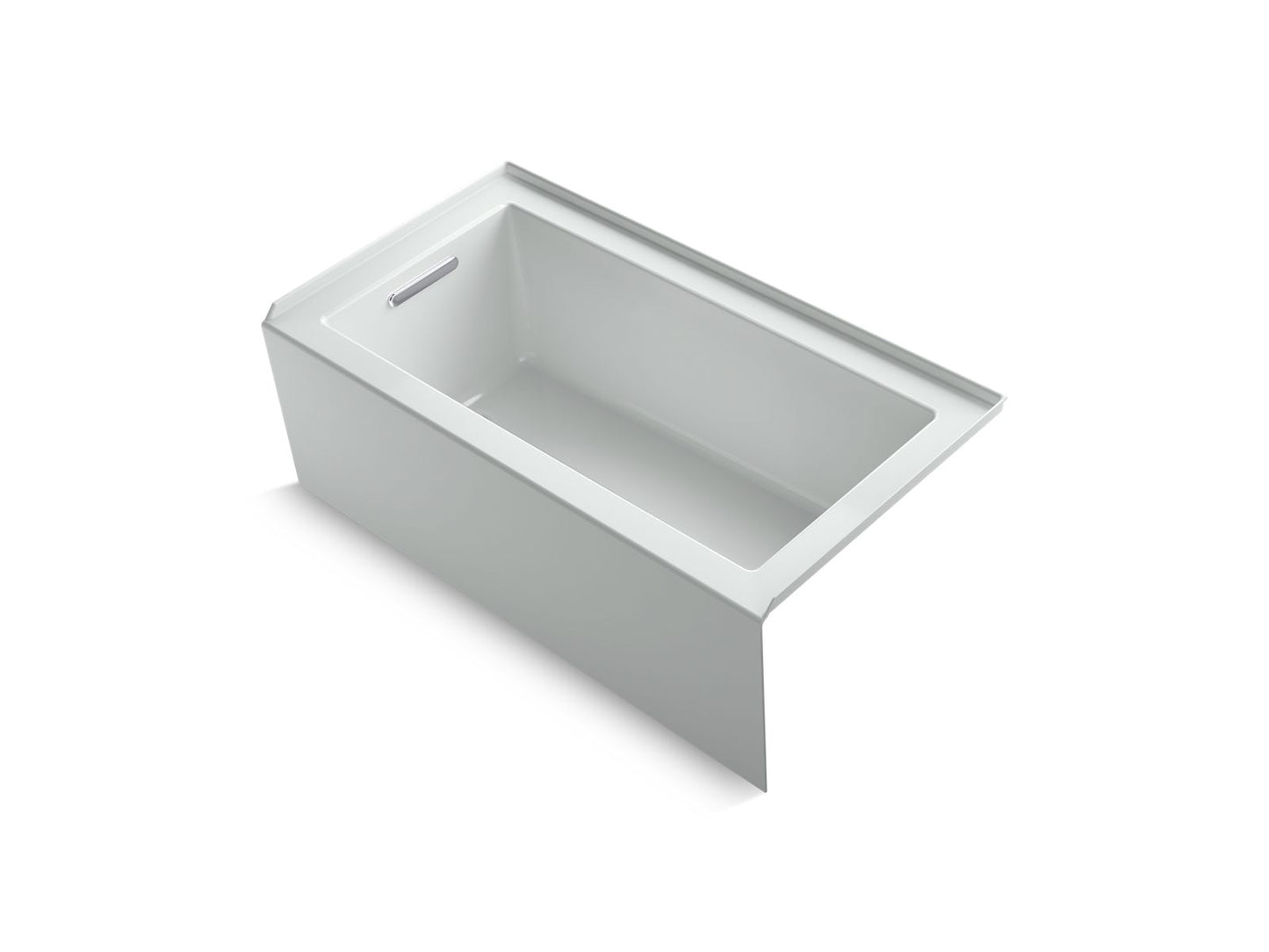 KOHLER K-1957-LA-95 Underscore 60" X 32" Alcove Bath, Left Drain In Ice Grey