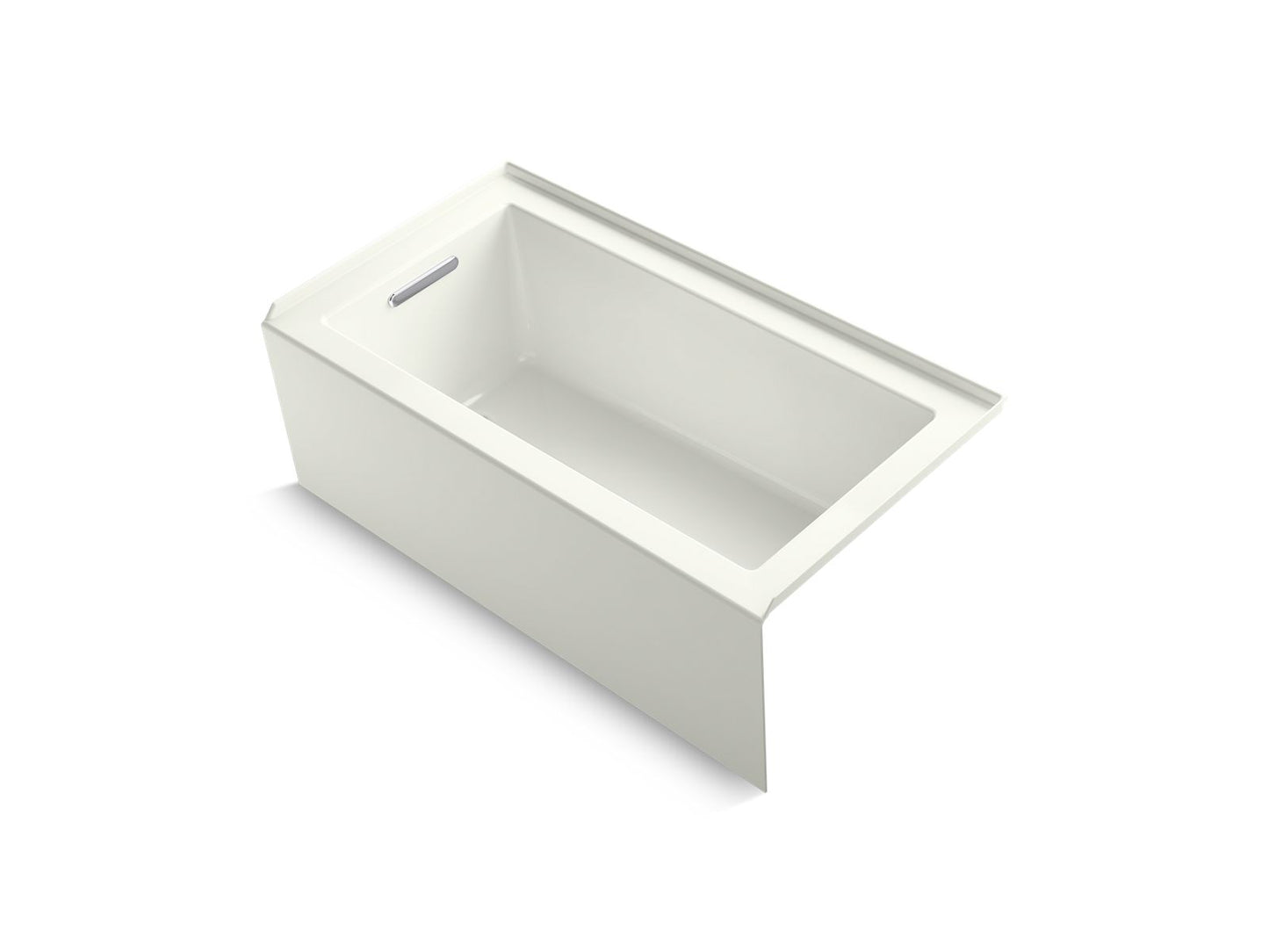 KOHLER K-1957-LA-NY Underscore 60" X 32" Alcove Bath, Left Drain In Dune