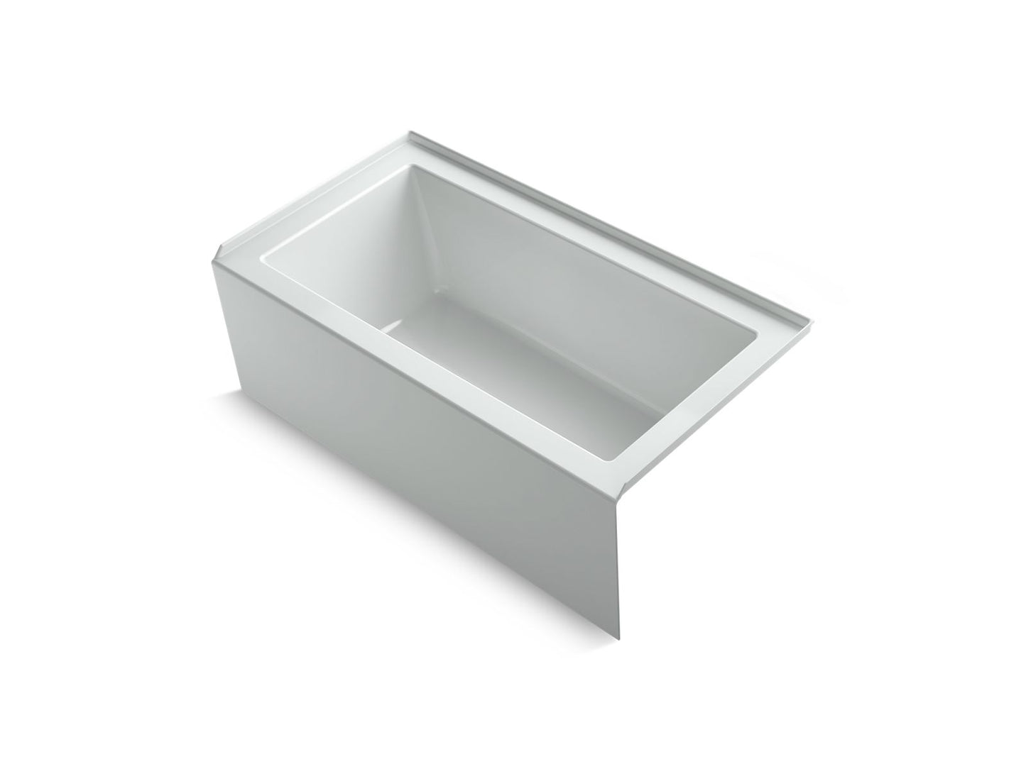 KOHLER K-1957-RA-95 Underscore 60" X 32" Alcove Bath Right Drain In Ice Grey