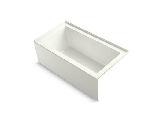 KOHLER K-1957-RA-NY Underscore 60" X 32" Alcove Bath Right Drain In Dune