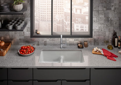 KOHLER K-5312-NY Iron/Tones Smart Divide 33" top-/undermount double-bowl kitchen sink - Dune