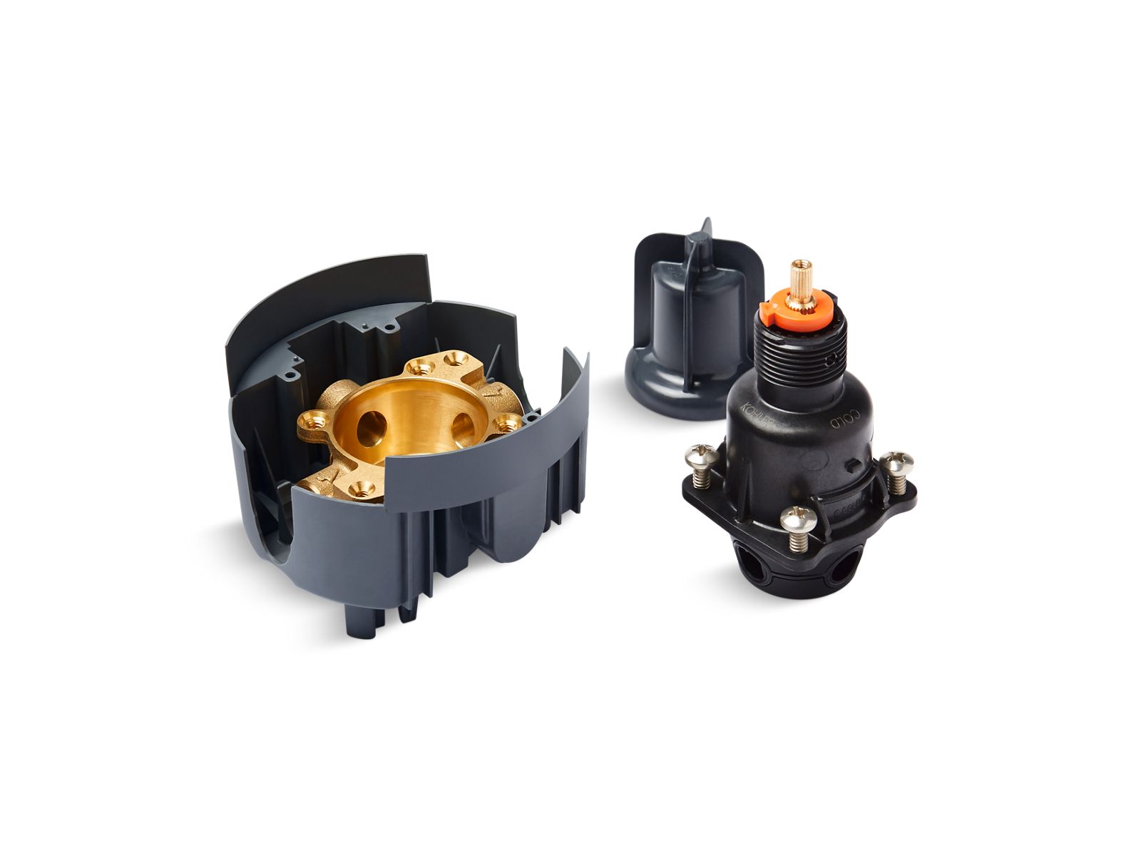 KOHLER K-P8304-SWX-NA Rite-Temp Valve Body And Pressure-Balancing Cartridge Kit With Sweat-Only Connections, Project Pack