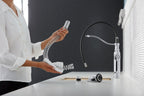 KOHLER K-77515-CP Tournant Semi-Professional Kitchen Sink Faucet With Three-Function Sprayhead - Polished Chrome