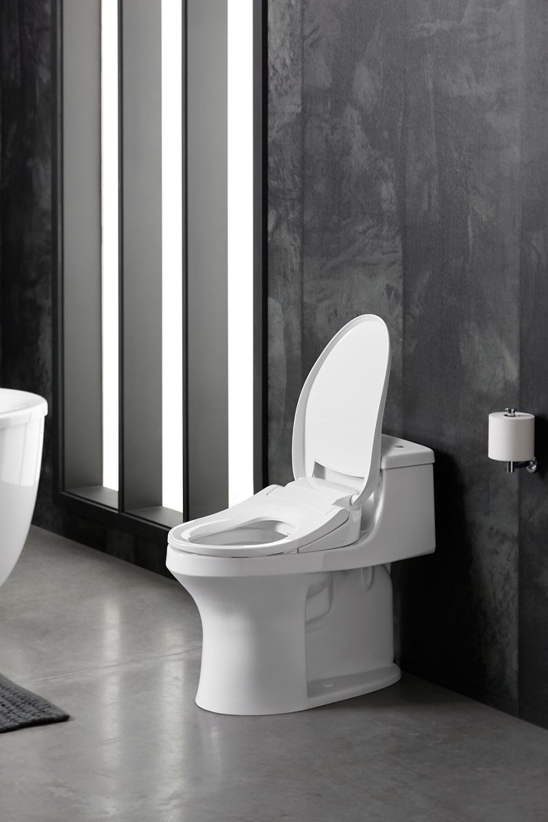 KOHLER K-18751-0 Purewash E525 Elongated Bidet Toilet Seat - White
