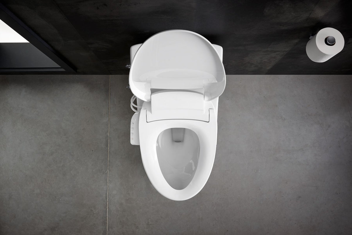 KOHLER K-18751-0 Purewash E525 Elongated Bidet Toilet Seat - White