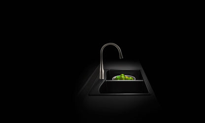 KOHLER K-8185-1-CM1 Kennon 33" top-/undermount double-bowl kitchen sink - Matte Black