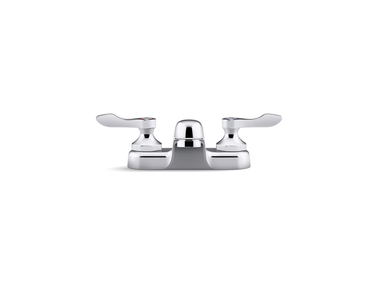 KOHLER K-400T20-4ANA-CP Triton Bowe 0.5 Gpm Centerset Bathroom Sink Faucet With Aerated Flow And Lever Handles, Drain Not Included - Polished Chrome