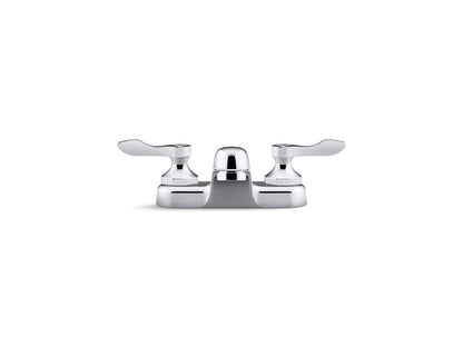 KOHLER K-400T20-4AKL-CP Triton Bowe 1.0 gpm centerset bathroom sink faucet with laminar flow and lever handles, drain not included - Polished Chrome