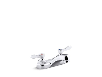 KOHLER K-400T20-4AKL-CP Triton Bowe 1.0 gpm centerset bathroom sink faucet with laminar flow and lever handles, drain not included - Polished Chrome