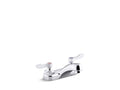KOHLER K-400T20-4ANL-CP Triton Bowe 0.5 Gpm Centerset Bathroom Sink Faucet With Laminar Flow And Lever Handles, Drain Not Included - Polished Chrome