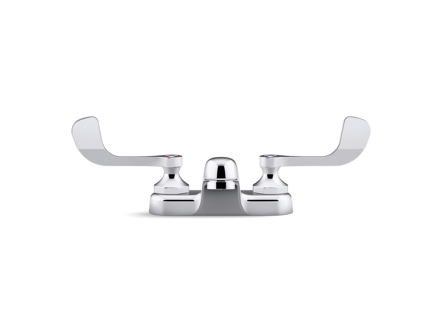 KOHLER K-400T20-5AKL-CP Triton Bowe 1.0 gpm centerset bathroom sink faucet with laminar flow and wristblade handles, drain not included - Polished Chrome