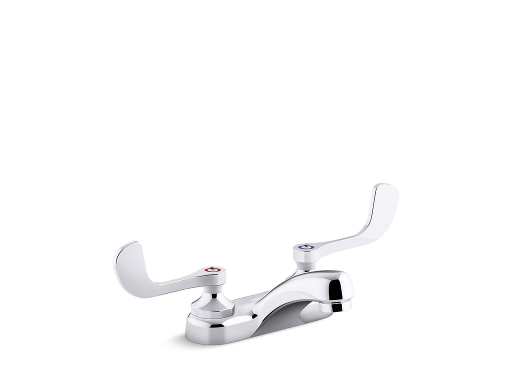 KOHLER K-400T20-5ANA-CP Triton Bowe 0.5 Gpm Centerset Bathroom Sink Faucet With Aerated Flow And Wristblade Handles, Drain Not Included - Polished Chrome