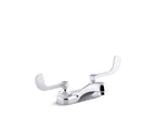 KOHLER K-400T20-5ANA-CP Triton Bowe 0.5 Gpm Centerset Bathroom Sink Faucet With Aerated Flow And Wristblade Handles, Drain Not Included - Polished Chrome