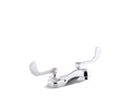KOHLER K-400T20-5ANL-CP Triton Bowe 0.5 Gpm Centerset Bathroom Sink Faucet With Laminar Flow And Wristblade Handles, Drain Not Included - Polished Chrome