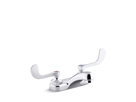KOHLER K-400T20-5ANA-CP Triton Bowe 0.5 gpm centerset bathroom sink faucet with aerated flow and wristblade handles, drain not included - Polished Chrome