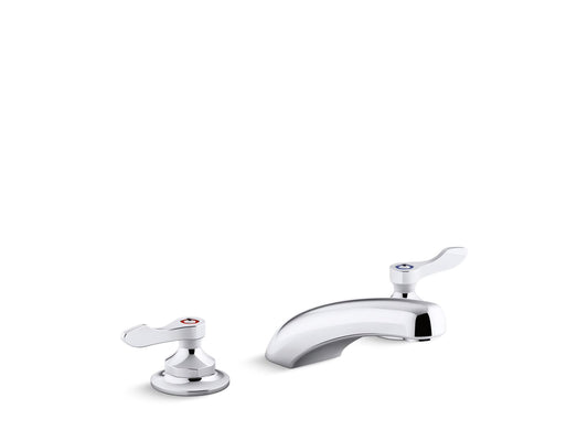 KOHLER K-800T20-4ANL-CP Triton Bowe 0.5 Gpm Widespread Bathroom Sink Faucet With Laminar Flow And Lever Handles, Drain Not Included In Polished Chrome