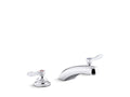 KOHLER K-800T20-4ANL-CP Triton Bowe 0.5 Gpm Widespread Bathroom Sink Faucet With Laminar Flow And Lever Handles, Drain Not Included - Polished Chrome