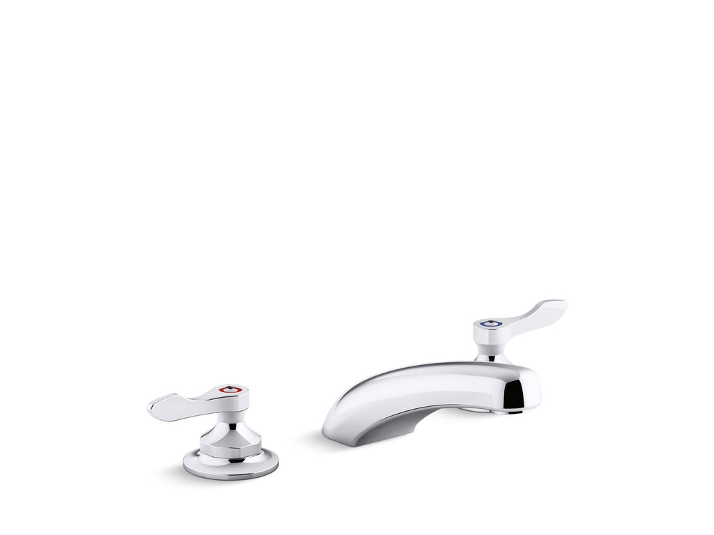 KOHLER K-800T20-4AKL-CP Triton Bowe 1.0 Gpm Widespread Bathroom Sink Faucet With Laminar Flow And Lever Handles, Drain Not Included - Polished Chrome