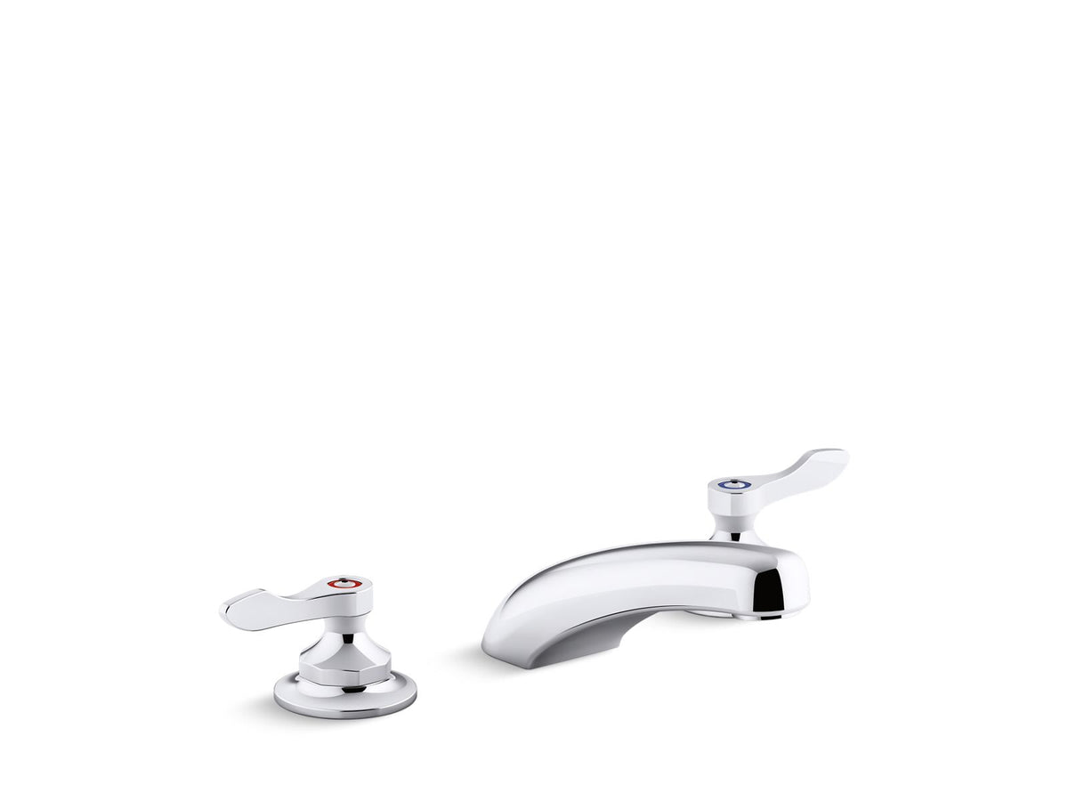 KOHLER K-800T20-4AKL-CP Triton Bowe 1.0 Gpm Widespread Bathroom Sink Faucet With Laminar Flow And Lever Handles, Drain Not Included - Polished Chrome