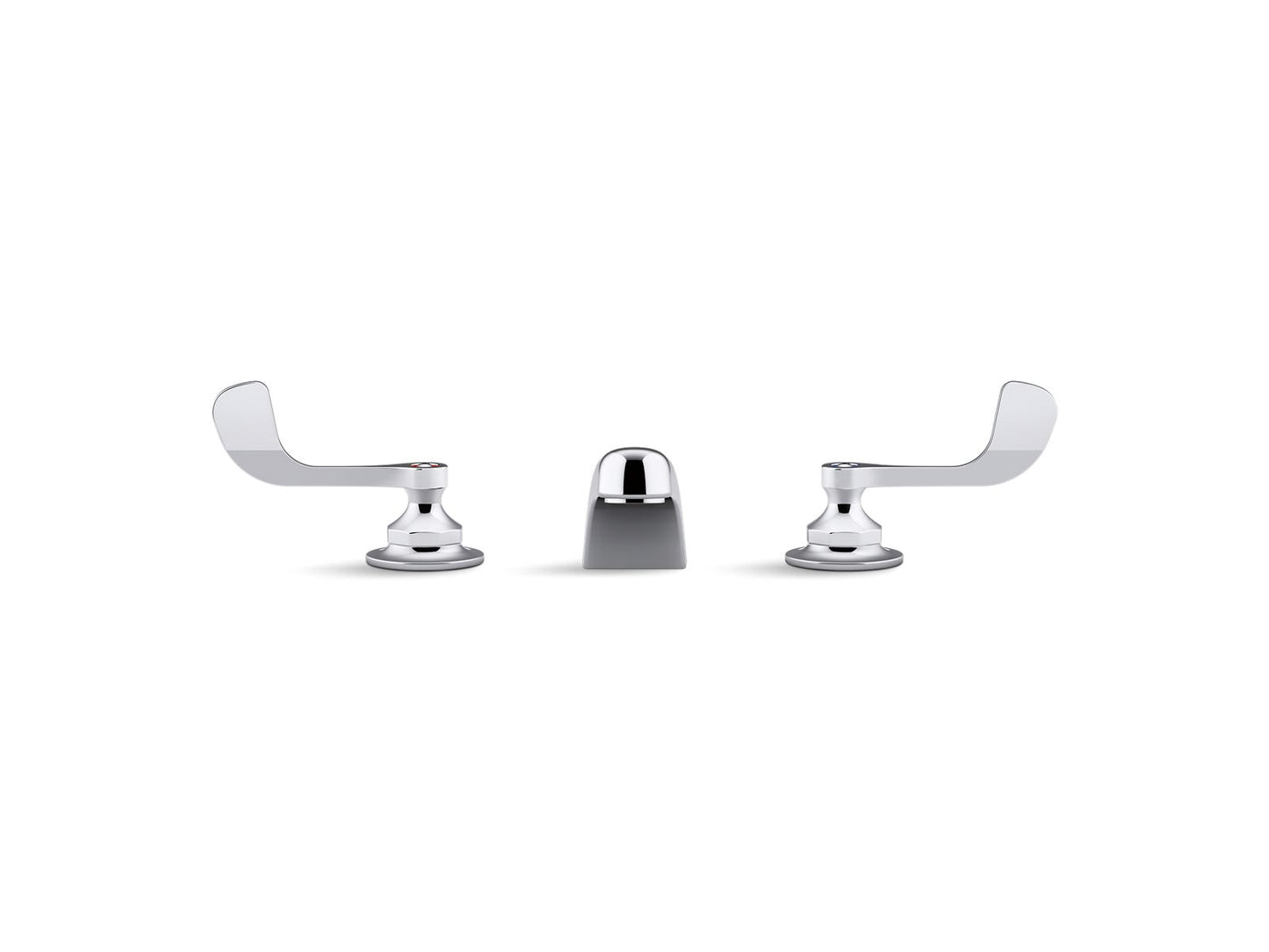 KOHLER K-800T20-5ANA-CP Triton Bowe 0.5 gpm widespread bathroom sink faucet with aerated flow and wristblade handles, drain not included - Polished Chrome