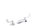 KOHLER K-800T20-5ANL-CP Triton Bowe 0.5 Gpm Widespread Bathroom Sink Faucet With Laminar Flow And Wristblade Handles, Drain Not Included - Polished Chrome