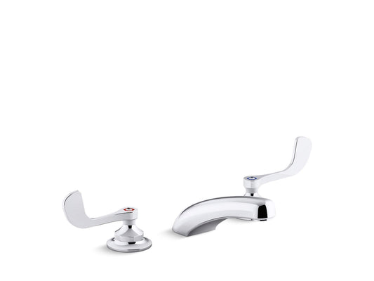 KOHLER K-800T20-5ANA-CP Triton Bowe 0.5 Gpm Widespread Bathroom Sink Faucet With Aerated Flow And Wristblade Handles, Drain Not Included In Polished Chrome