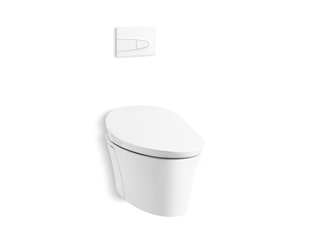 KOHLER K-5402-0 Veil One-Piece Elongated Smart Toilet, Dual-Flush - White