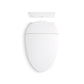 KOHLER K-76395-0 Veil Wall-Hung Compact Elongated Smart Toilet Bowl, Dual-Flush In White