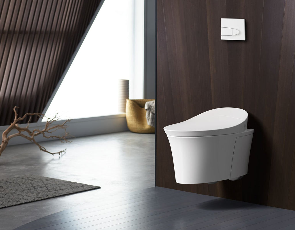 KOHLER K-5402-0 Veil One-Piece Elongated Smart Toilet, Dual-Flush - White