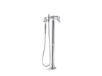 KOHLER K-T72790-9M-BL Artifacts Floor-Mount Bath Filler Trim With Handshower - Matte Black