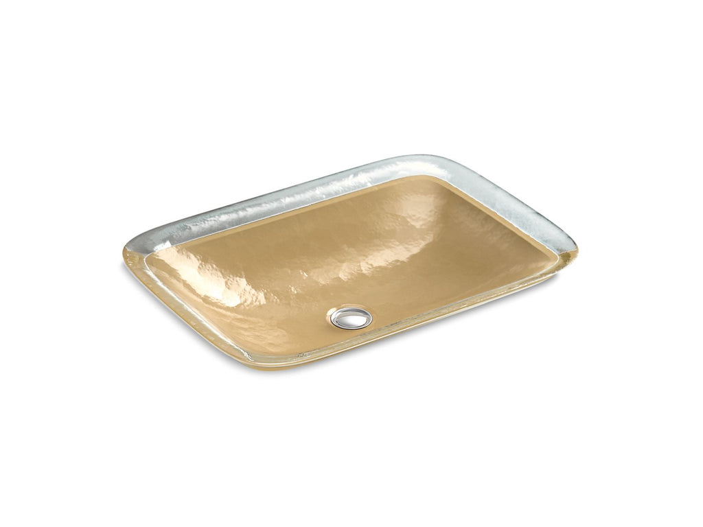 KOHLER K-2773-G7-B11 Inia 20-3/4" Rectangular Drop-In Bathroom Sink, No Overflow - Opaque Sandalwood