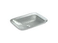 KOHLER K-2773-G8-B11 Inia 20-3/4" Rectangular Drop-In Bathroom Sink, No Overflow - Opaque Stone