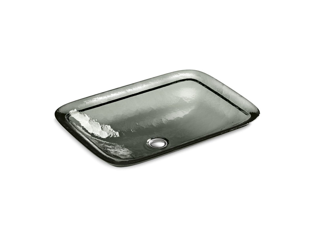 KOHLER K-2773-TG8 Inia 20-3/4" Rectangular Drop-In Bathroom Sink, No Overflow - Translucent Stone
