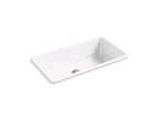 KOHLER K-5707-FF Iron/Tones 33" Top-/Undermount Single-Bowl Kitchen Sink - Sea Salt