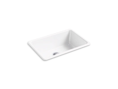 KOHLER K-5708-7 Iron/Tones 27" top-/undermount single-bowl kitchen sink - Black Black