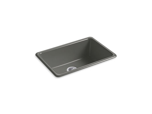 KOHLER K-5708-58 Iron/Tones 27" Top-/Undermount Single-Bowl Kitchen Sink In Thunder Grey