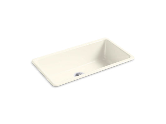 KOHLER K-5707-96 Iron/Tones 33" Top-/Undermount Single-Bowl Kitchen Sink In Biscuit